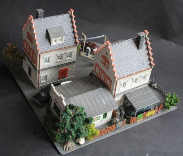 BV Aral Tankstelle Diorama 1960 Pola Meistermodell Hesselbach HO Plastikmodell (5931)